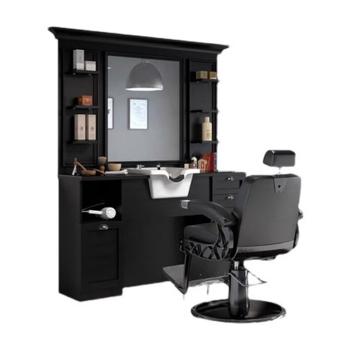 Großhandel B2B Massivholz Friseurladen Friseur Spiegel Tisch B